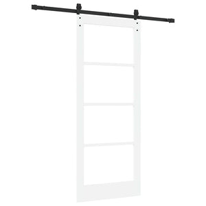 Συρόμενη Πόρτα ORKDAL Λευκό και Μαύρο 83 x 202 εκ. - Pakobazaar