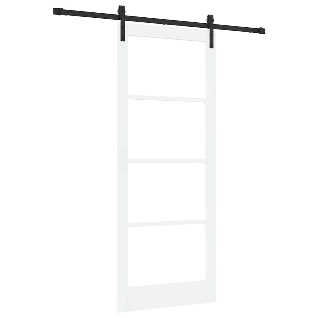 Συρόμενη Πόρτα ORKDAL Λευκό και Μαύρο 86 x 211 cm - Pakobazaar