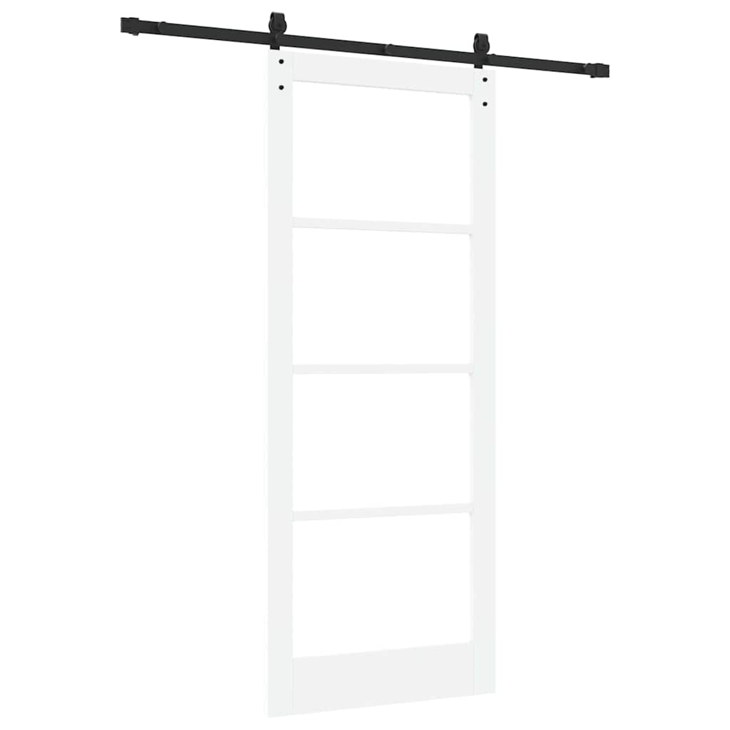Συρόμενη Πόρτα ORKDAL Λευκό και Μαύρο 86 x 211 cm - Pakobazaar