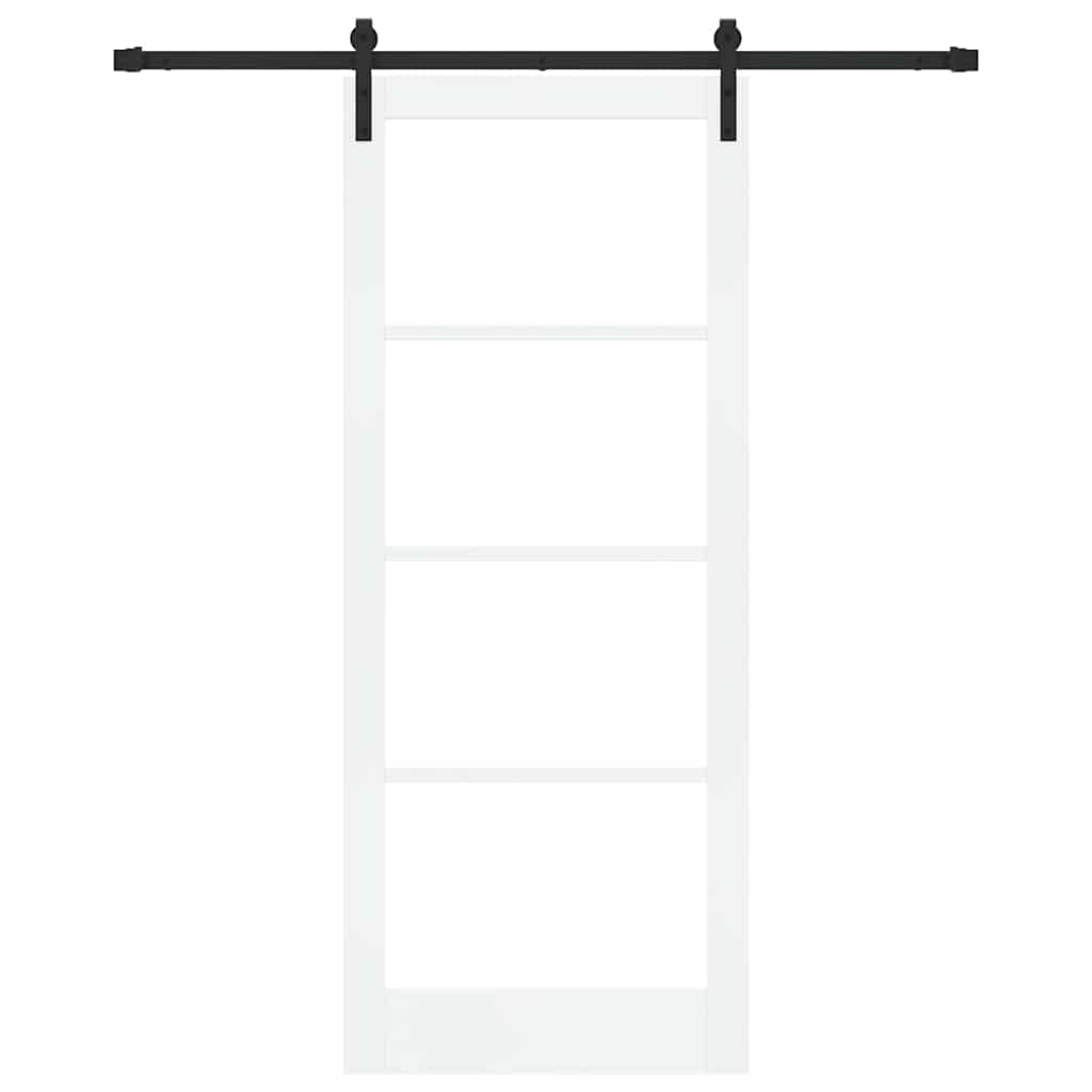 Συρόμενη Πόρτα ORKDAL Λευκό και Μαύρο 86 x 211 cm - Pakobazaar