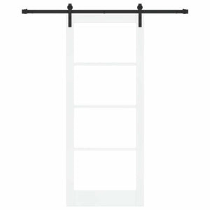 Συρόμενη Πόρτα ORKDAL Λευκό και Μαύρο 86 x 211 cm - Pakobazaar