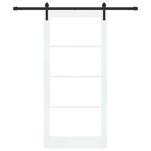 Συρόμενη Πόρτα ORKDAL Λευκό και Μαύρο 93 x 202 cm - Pakobazaar