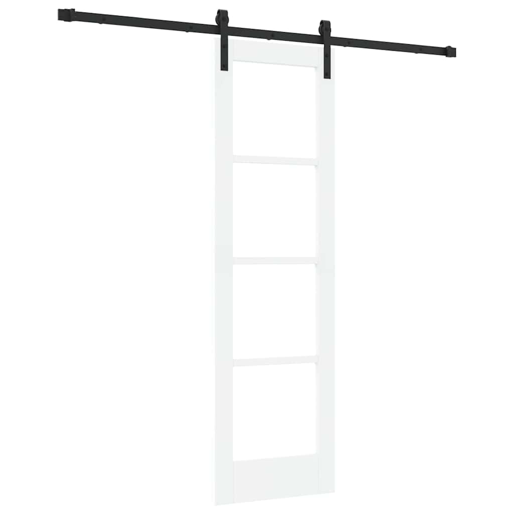 Συρόμενη Πόρτα ORKDAL Λευκό και Μαύρο 61 x 198,5 εκ. - Pakobazaar