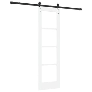 Συρόμενη Πόρτα ORKDAL Λευκό και Μαύρο 61 x 198,5 εκ. - Pakobazaar