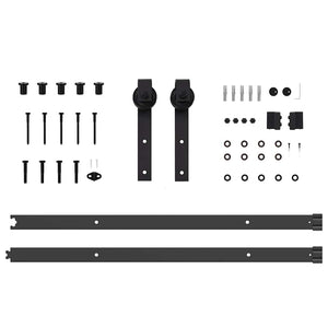 Συρόμενη Πόρτα ORKDAL Λευκό και Μαύρο 73,5 x 198,5 εκ. - Pakobazaar