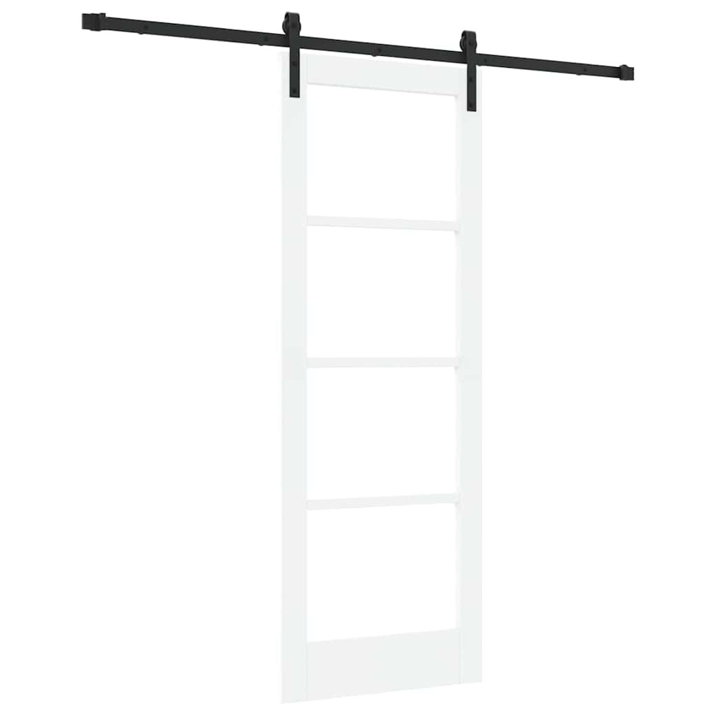 Συρόμενη Πόρτα ORKDAL Λευκό και Μαύρο 73,5 x 198,5 εκ. - Pakobazaar