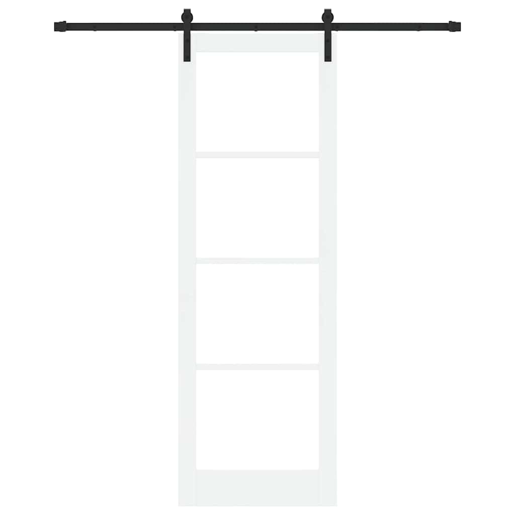 Συρόμενη Πόρτα ORKDAL Λευκό και Μαύρο 78 x 232 cm - Pakobazaar