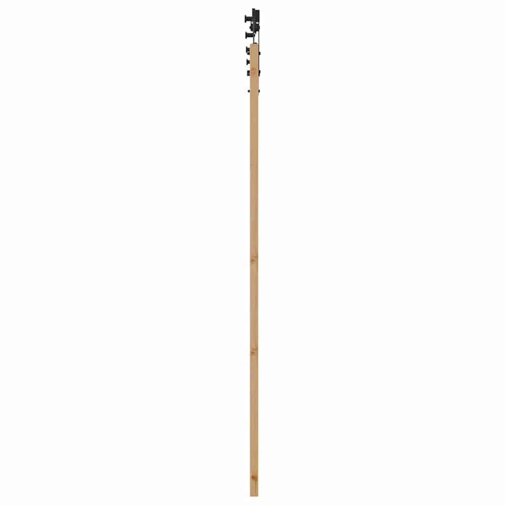 Συρόμενη Πόρτα ORKDAL Φυσικό και Μαύρο 93 x 202 cm - Pakobazaar