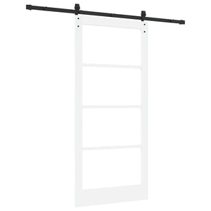 Συρόμενη Πόρτα ORKDAL Λευκό και Μαύρο 93 x 202 cm - Pakobazaar