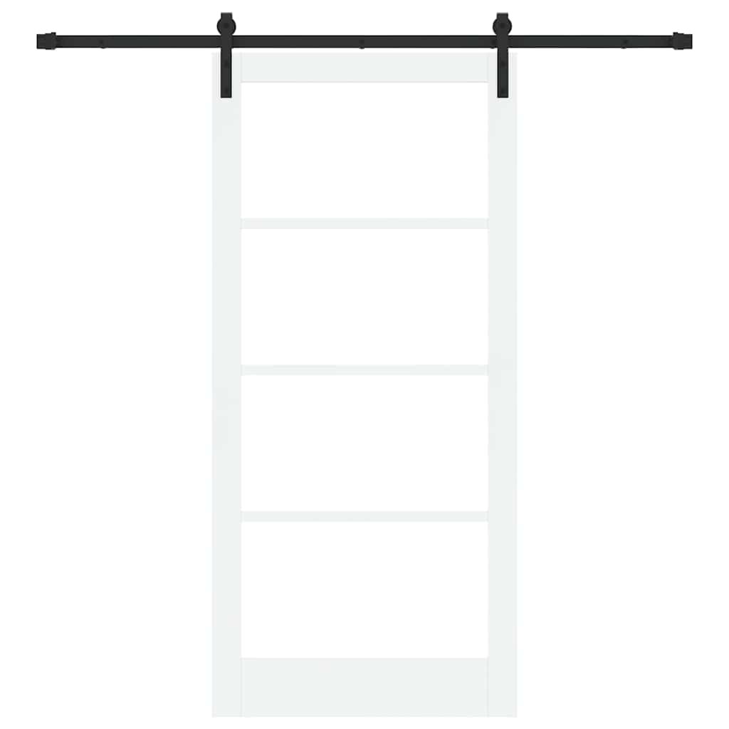 Συρόμενη Πόρτα ORKDAL Λευκό και Μαύρο 93 x 202 cm - Pakobazaar