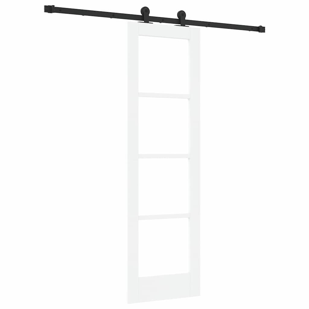Συρόμενη Πόρτα ORKDAL Λευκό και Μαύρο 61 x 198,5 εκ. - Pakobazaar