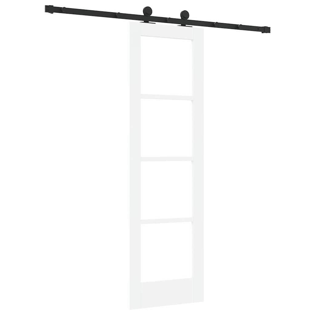 Συρόμενη Πόρτα ORKDAL Λευκό και Μαύρο 61 x 198,5 εκ. - Pakobazaar