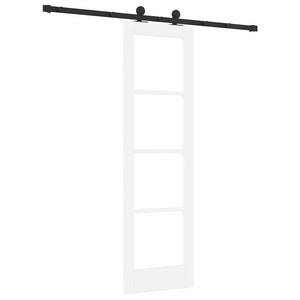 Συρόμενη Πόρτα ORKDAL Λευκό και Μαύρο 61 x 198,5 εκ. - Pakobazaar