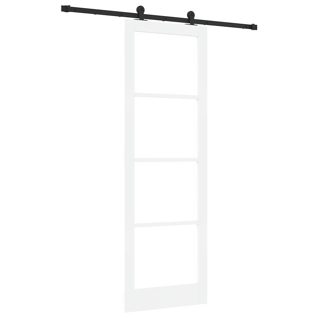Συρόμενη Πόρτα ORKDAL Λευκό και Μαύρο 78 x 232 cm
