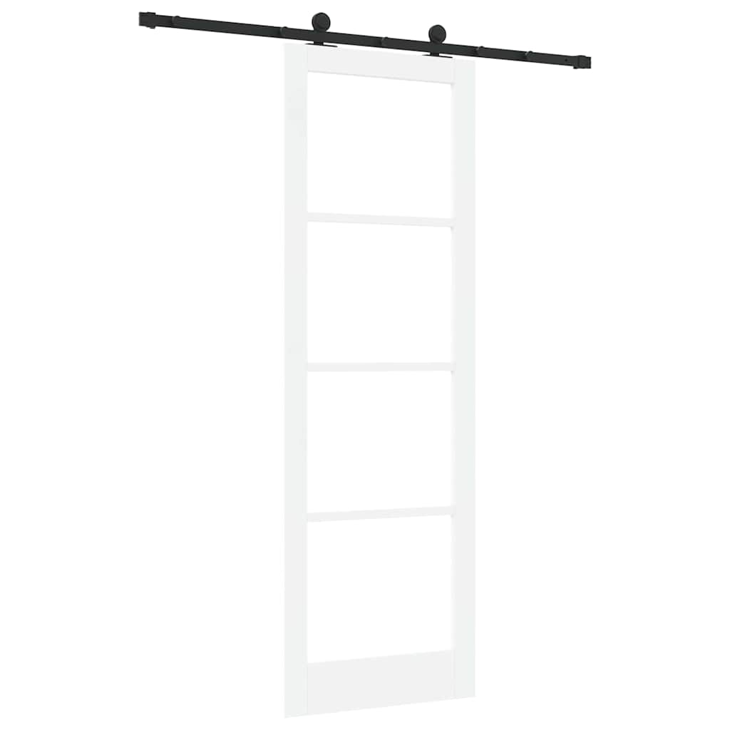 Συρόμενη Πόρτα ORKDAL Λευκό και Μαύρο 78 x 232 cm
