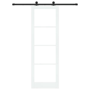 Συρόμενη Πόρτα ORKDAL Λευκό και Μαύρο 78 x 232 cm