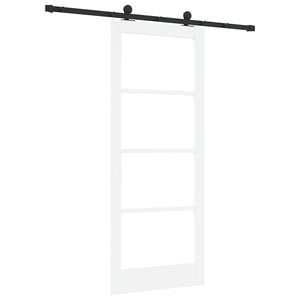 Συρόμενη Πόρτα ORKDAL Λευκό και Μαύρο 83 x 202 εκ. - Pakobazaar
