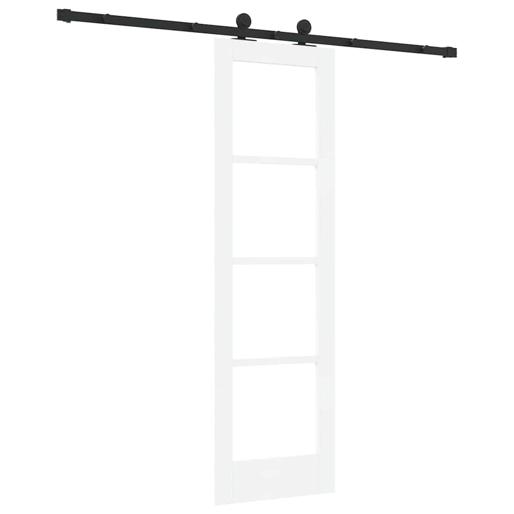 Συρόμενη Πόρτα ORKDAL Λευκό και Μαύρο 61 x 198,5 εκ. - Pakobazaar
