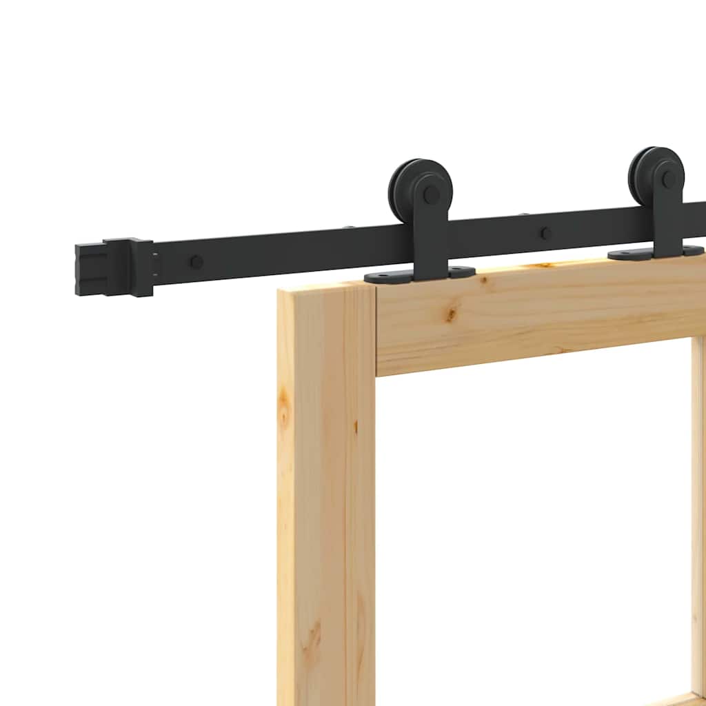 Συρόμενη Πόρτα ORKDAL Φυσικό και Μαύρο 78 x 232 cm