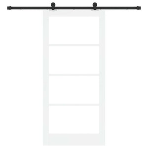 Συρόμενη Πόρτα ORKDAL Λευκό και Μαύρο 93 x 202 cm - Pakobazaar