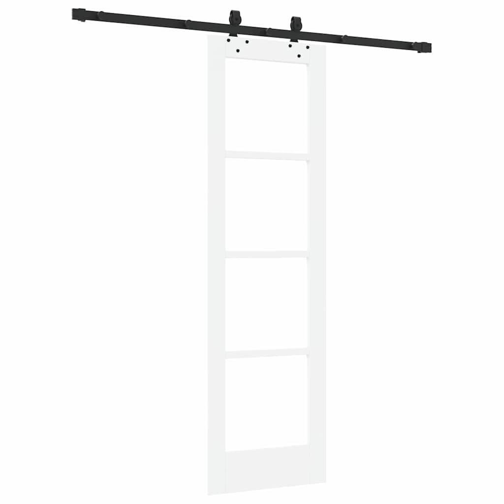 Συρόμενη Πόρτα ORKDAL Λευκό και Μαύρο 61 x 198,5 εκ. - Pakobazaar