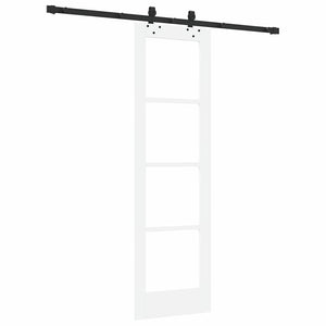 Συρόμενη Πόρτα ORKDAL Λευκό και Μαύρο 61 x 198,5 εκ. - Pakobazaar