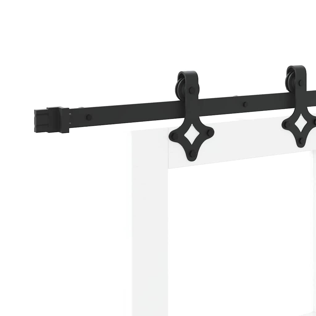 Συρόμενη Πόρτα ORKDAL Λευκό και Μαύρο 78 x 232 cm