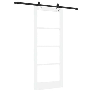 Συρόμενη Πόρτα ORKDAL Λευκό και Μαύρο 83 x 202 εκ. - Pakobazaar