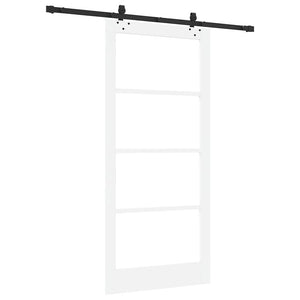 Συρόμενη Πόρτα ORKDAL Λευκό και Μαύρο 93 x 202 cm - Pakobazaar