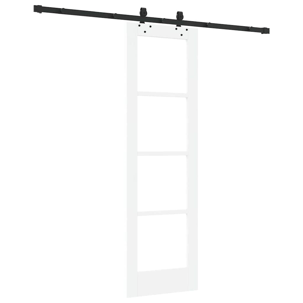 Συρόμενη Πόρτα ORKDAL Λευκό και Μαύρο 61 x 198,5 εκ. - Pakobazaar