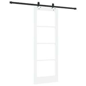 Συρόμενη Πόρτα ORKDAL 73,5 x 198,5 εκ. Λευκό και Μαύρο - Pakobazaar