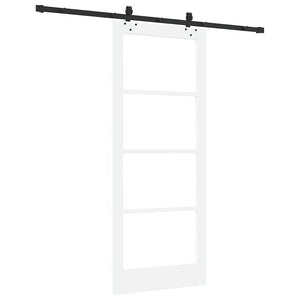 Συρόμενη Πόρτα ORKDAL Λευκό και Μαύρο 83 x 202 εκ. - Pakobazaar