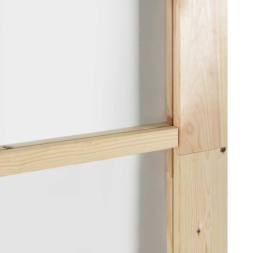 Συρόμενη Πόρτα ORKDAL 86 x 198,5 cm Μασίφ ξύλο πεύκου και γυαλί - Pakobazaar