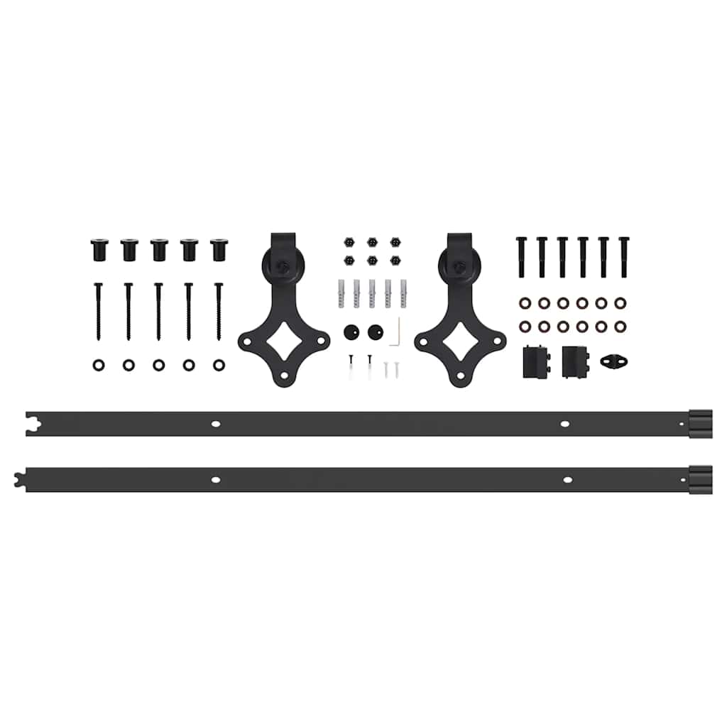 Συρόμενη Πόρτα ORKDAL 86 x 198,5 cm Μασίφ ξύλο πεύκου και γυαλί - Pakobazaar