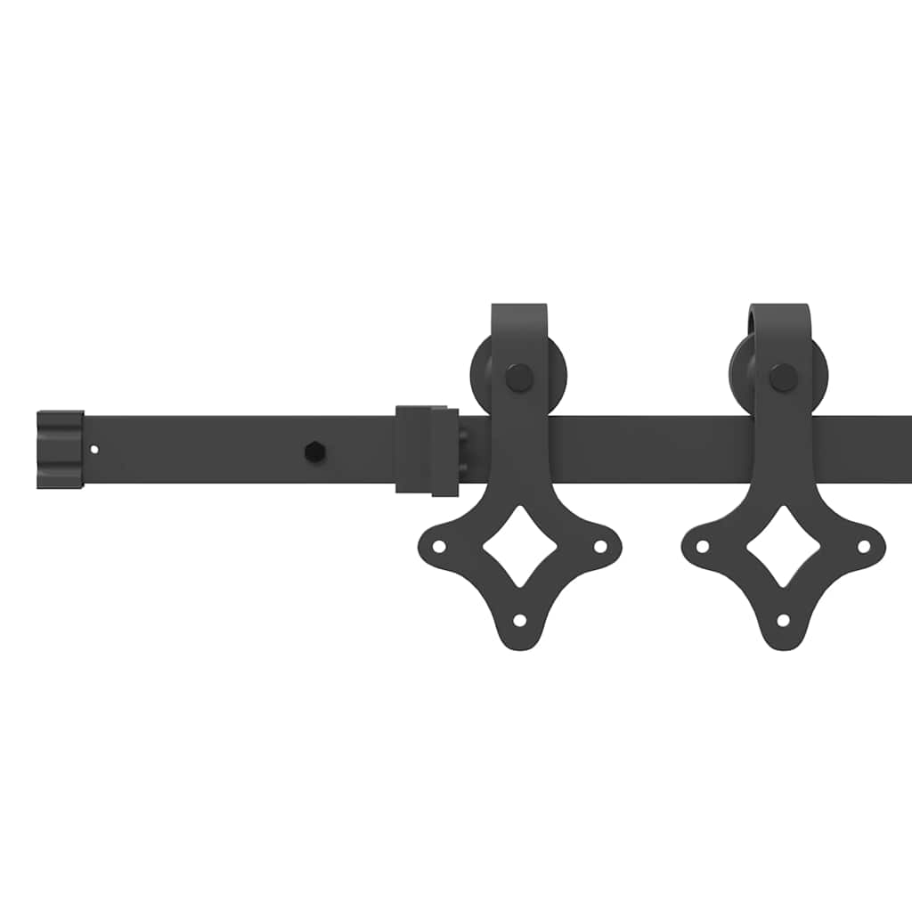 Συρόμενη Πόρτα ORKDAL 86 x 211 cm Μασίφ ξύλο πεύκου και γυαλί - Pakobazaar