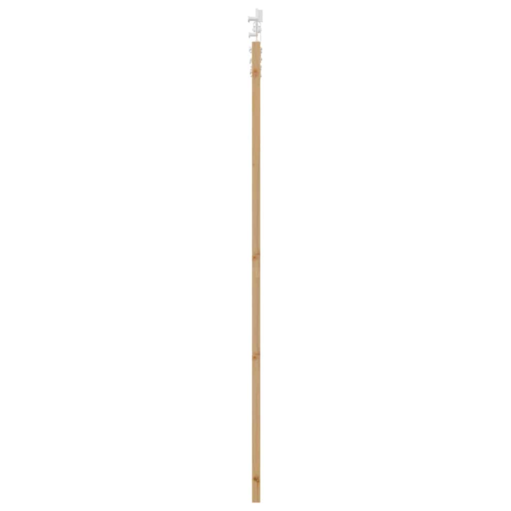 Συρόμενη Πόρτα 86 x 211 cm Μασίφ ξύλο πεύκου και γυαλί Φυσικό