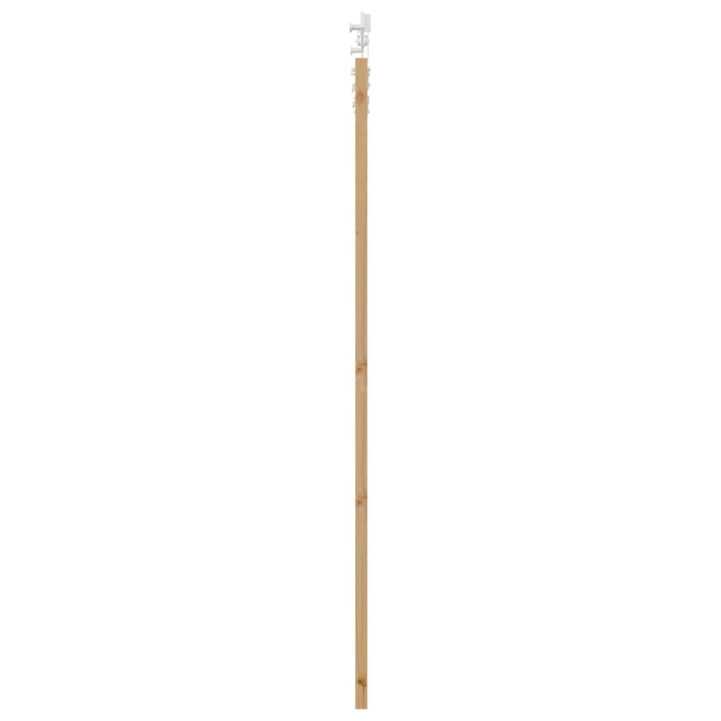 Συρόμενη Πόρτα Φυσικό 93 x 202 cm Μασίφ ξύλο πεύκου και γυαλί - Pakobazaar