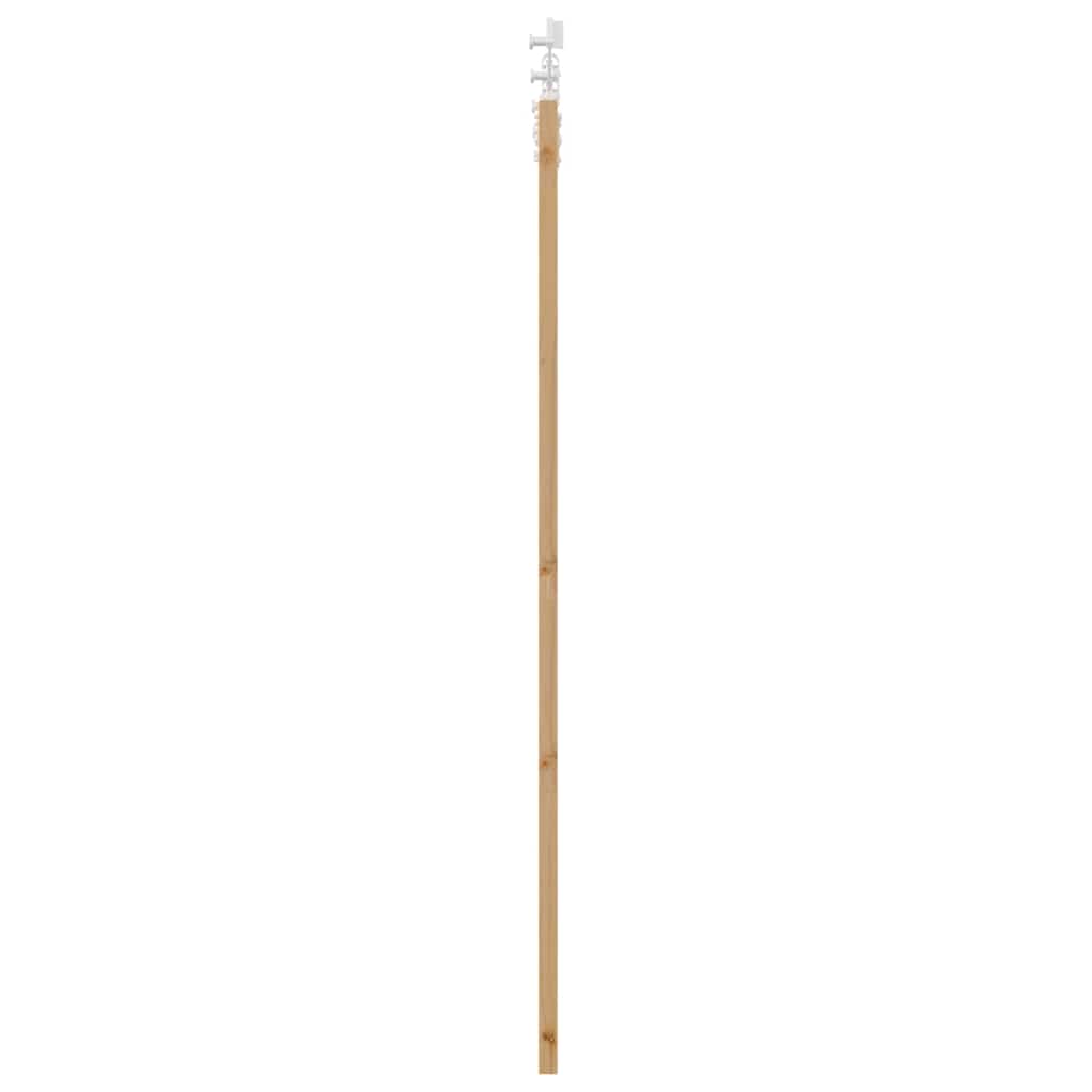 Συρόμενη Πόρτα 86 x 198,5 cm Μασίφ ξύλο πεύκου και γυαλί Φυσικό - Pakobazaar