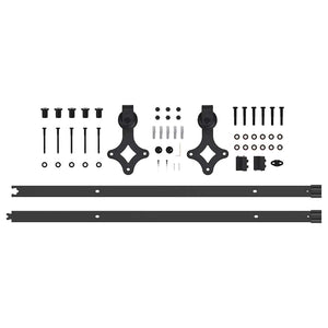 Συρόμενη Πόρτα Λευκό 78 x 232 cm Μασίφ ξύλο πεύκου και γυαλί - Pakobazaar