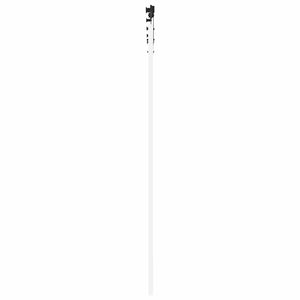 Συρόμενη Πόρτα Λευκό 83 x 211 εκ. Μασίφ ξύλο πεύκου και γυαλί - Pakobazaar