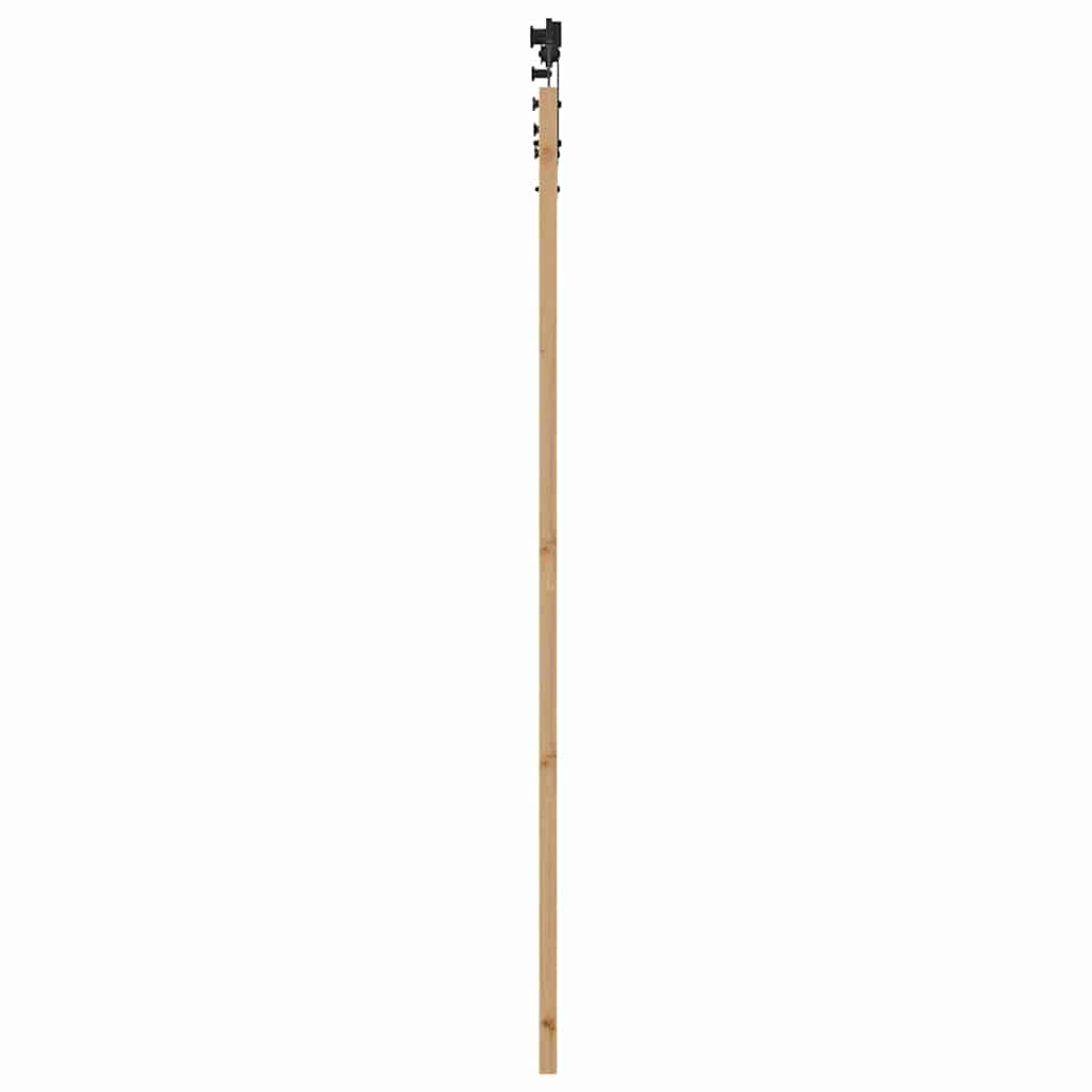 Συρόμενη Πόρτα Φυσικό 86 x 211 cm Μασίφ ξύλο πεύκου και γυαλί - Pakobazaar