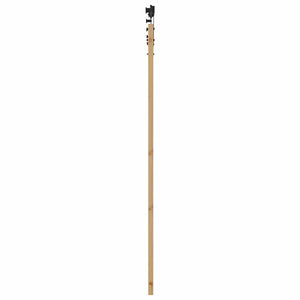 Συρόμενη Πόρτα Φυσικό 93 x 202 cm Μασίφ ξύλο πεύκου και γυαλί - Pakobazaar