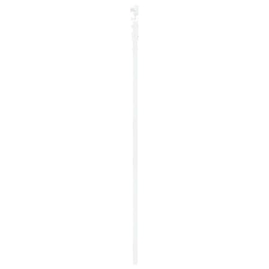 Συρόμενη Πόρτα Λευκό 93 x 202 cm Μασίφ ξύλο πεύκου και γυαλί - Pakobazaar