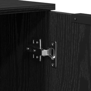 Πλαϊνό γραφείο 3 τμχ. Μαύρο 70 x 41 x 75 εκ. Επεξεργασμένο Ξύλο