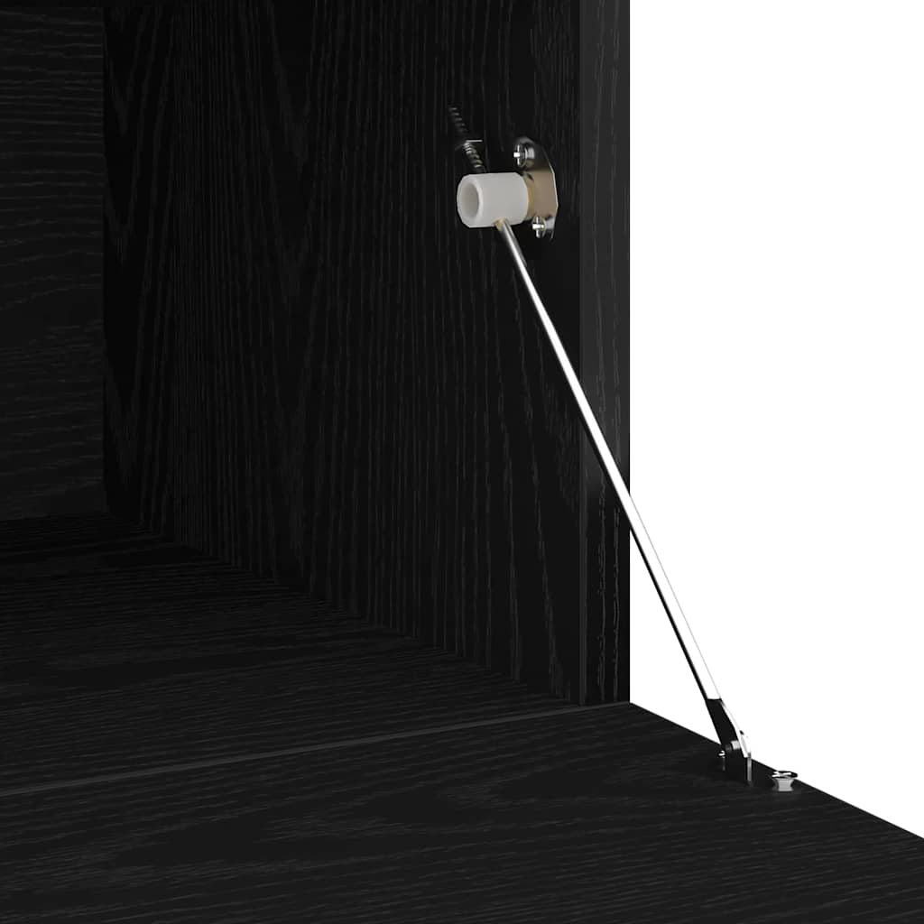 Ντουλάπι TV 2 pcs Μαύρη Οξυά 260 x 37 x 40 εκ