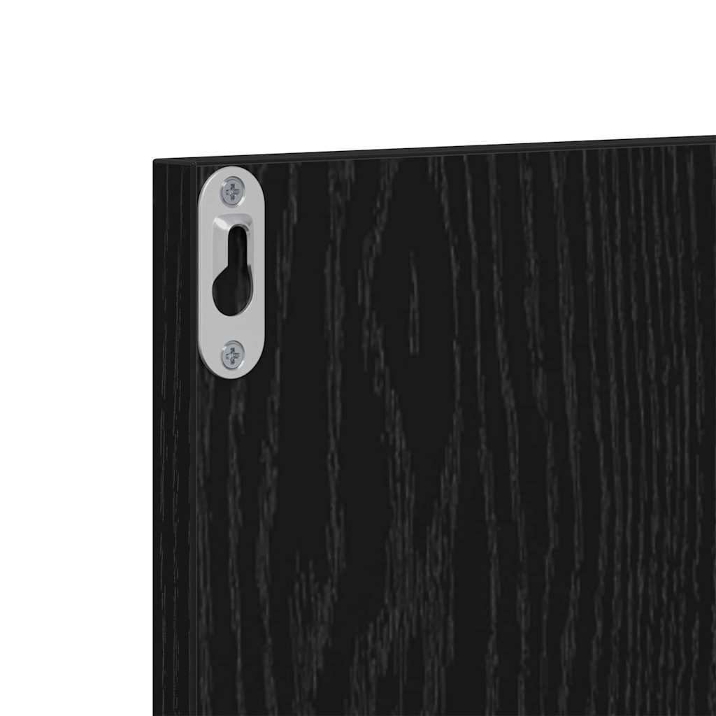 Σετ επίπλων χωλ με συρτάρι 3 pcs Μαύρη δρυς 80 x 31 x 40 εκ