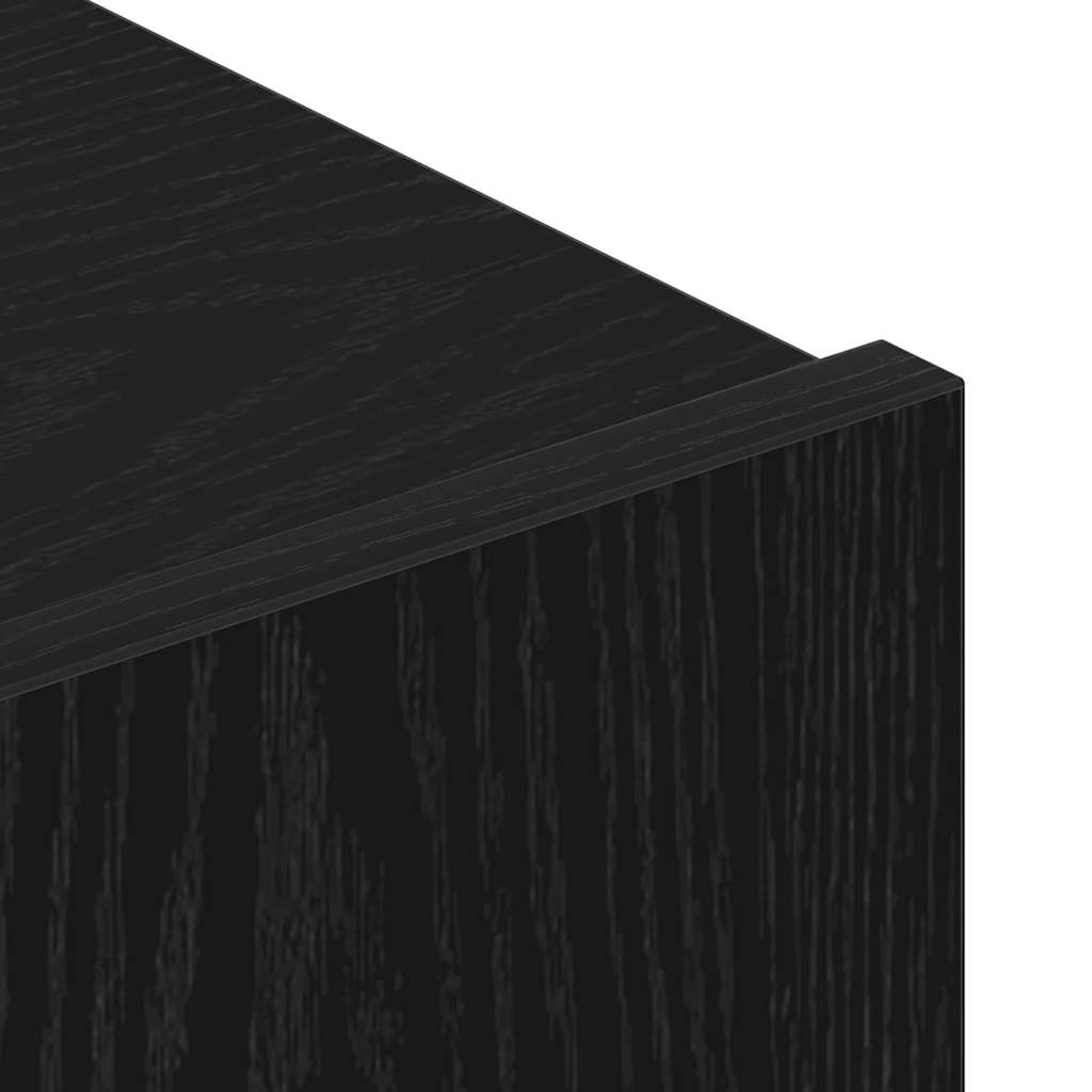 Σετ επίπλου τηλεόρασης 8 pcs Μαύρη Οξυά 100 x 30 x 30 cm