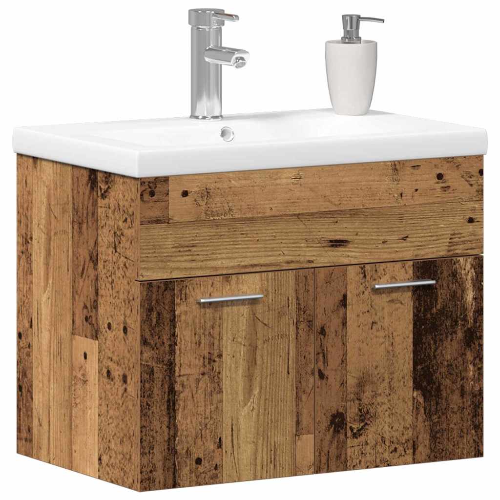 Ντουλάπι Μπάνιου Επιτοίχιο Παλιό ξύλο 60 x 38,5 x 46 cm