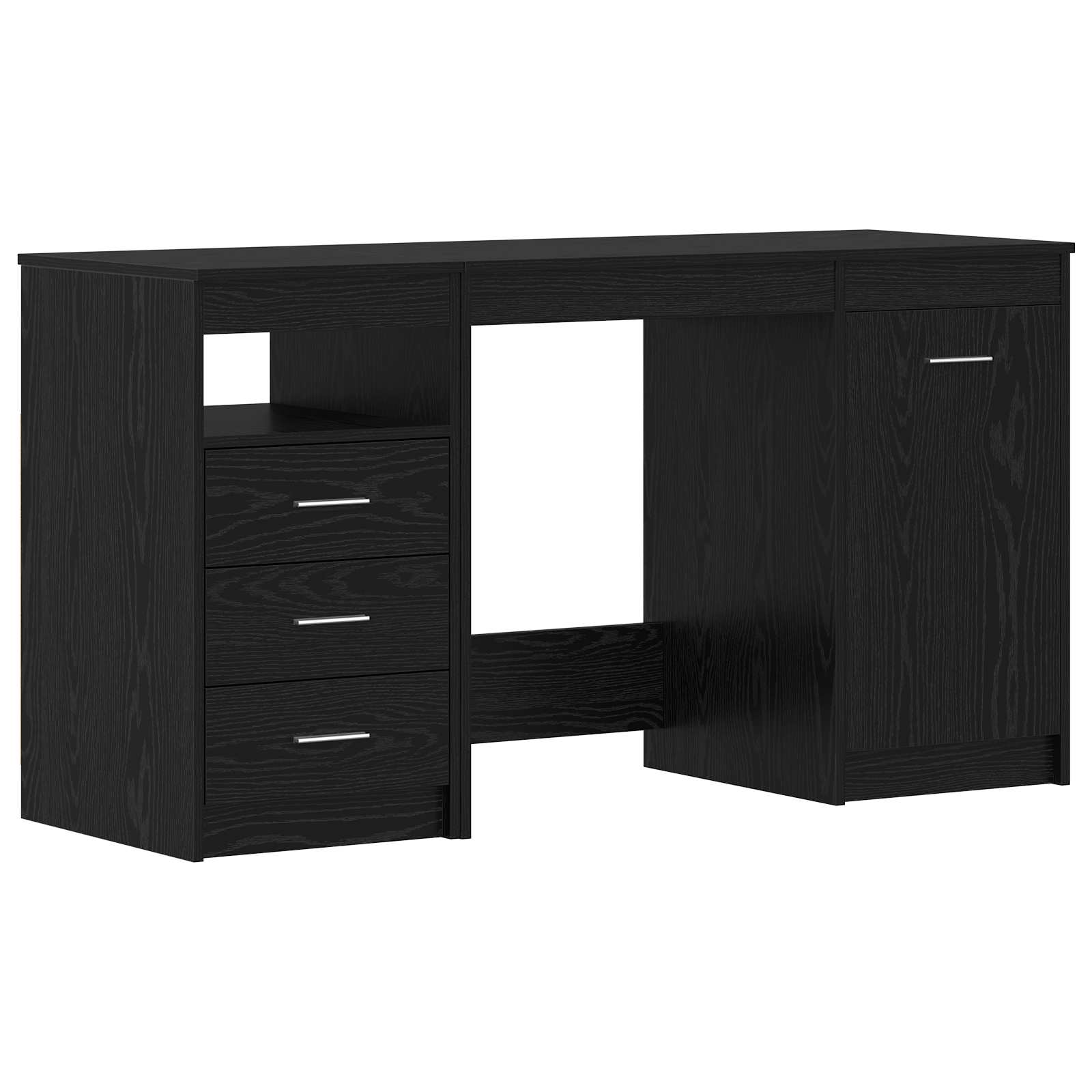 Γραφείο 2 pcs Μαύρη Οξυά 140 x 50 x 76 εκ. Επεξεργασμένο ξύλο - Pakobazaar