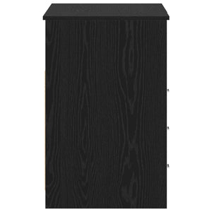 Γραφείο 2 pcs Μαύρη Οξυά 140 x 50 x 76 εκ. Επεξεργασμένο ξύλο - Pakobazaar